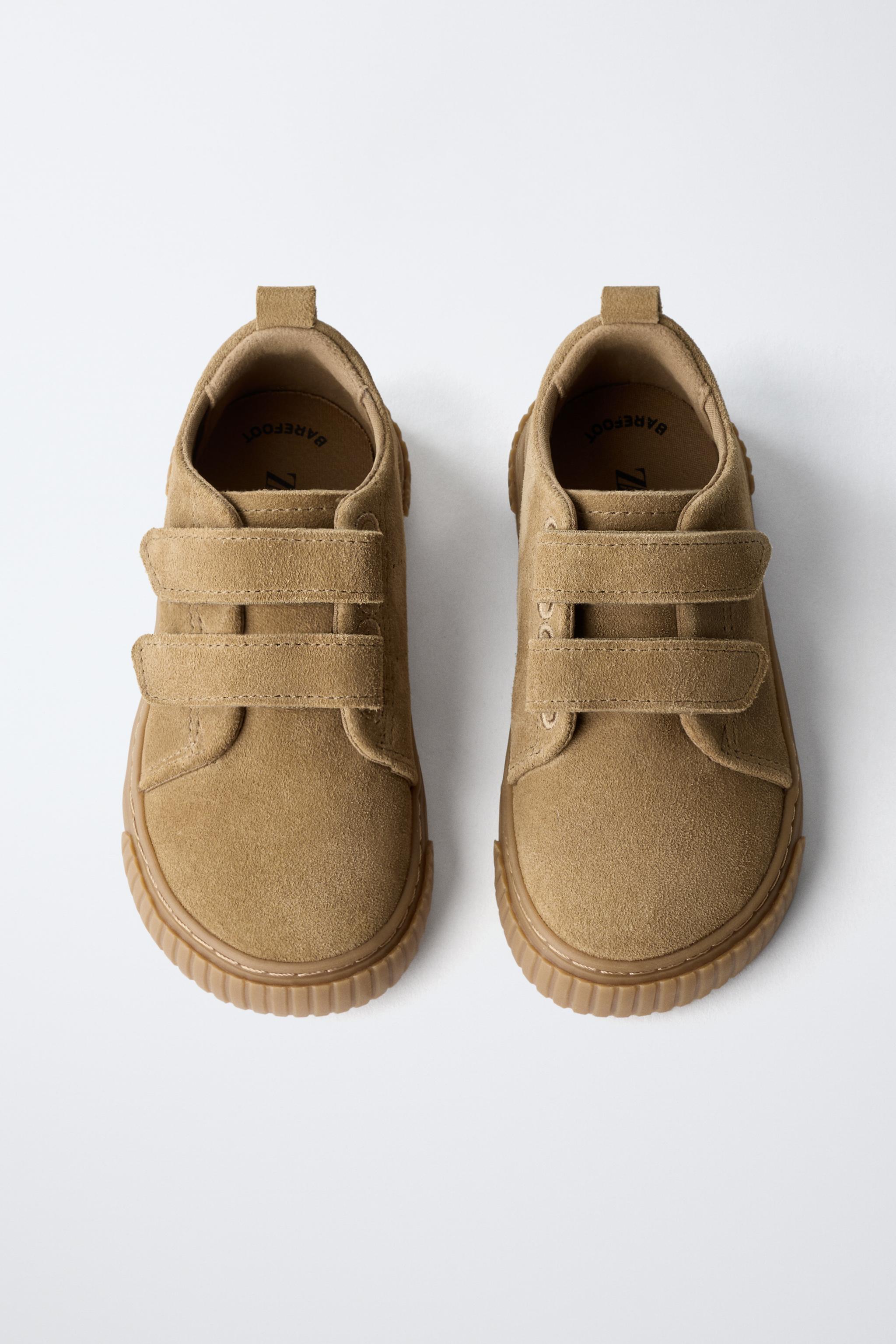 BAREFOOT SPLIT LEATHER SNEAKERS